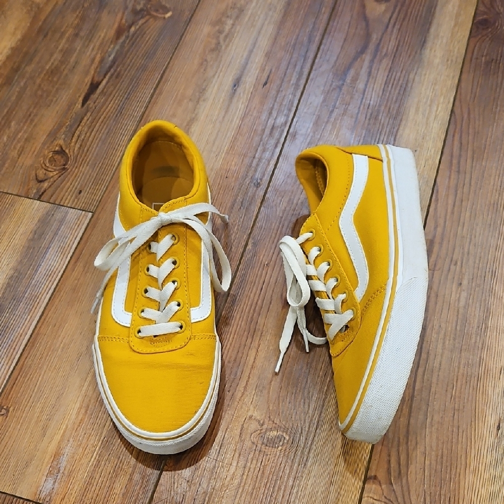 Vans Yellow and White Sneakers